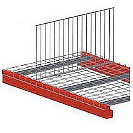 Global Industrial Pallet Rack Wire Deck Divider, 34D x 18H 968641